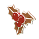 Gingerbread Holly Flying Disc